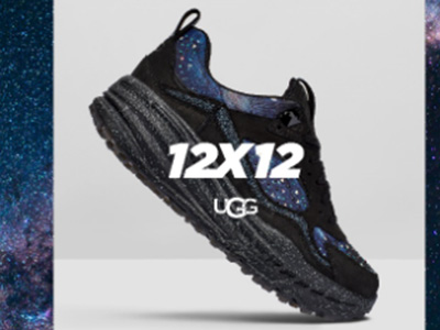 UGG®重磅推出12x12限量系列十二月款CA805 x 银河运动鞋 ——以施华洛世奇水晶点缀鞋面，呈现加州西海岸的闪耀星空