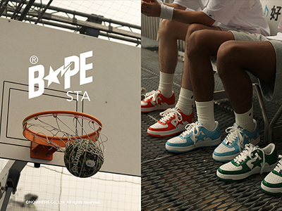全新BAPE STA™带你重温美式校园梦 经典鞋型设计融合四款活力新色