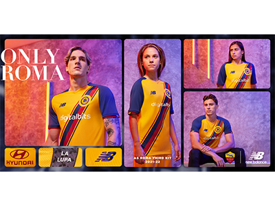 经典永存，续写传奇 New Balance正式推出意甲罗马足球俱乐部新赛季第二客场球衣
