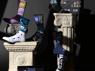 STANCE 推出超人气动漫作品「JOJO的奇妙冒险 黄金之风」全新联名礼盒