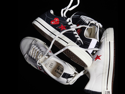 CONVERSE再度合作COMME DES GARÇONS PLAY打造ONE STAR限量鞋款  “心”动 PLAY