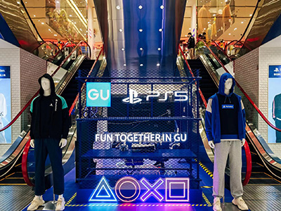 GU限时游戏快闪活动惊喜亮相上海旗舰店 GU PlayStation™新品联名系列震撼上市