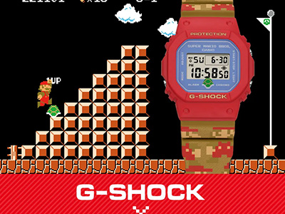 超级马力欧兄弟G-SHOCK上市