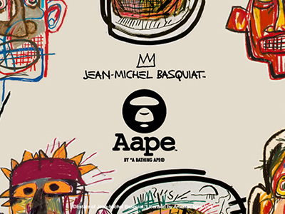 AAPE × JEAN-MICHEL BASQUIAT 徜徉于浩瀚艺术之空