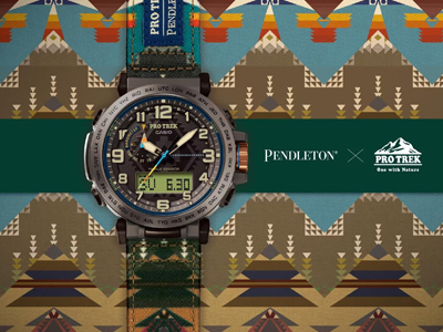 新品呈递，向山而行！PRO TREK X Pendleton 重塑登山美学！