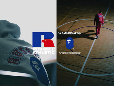 A BATHING APE® × RUSSELL ATHLETIC® 致敬篮球文化