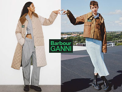 GANNI再度携手Barbour推出全新联名系列 致敬源自丹麦和英国的经典元素