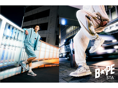 全新鞋型BAPE® CROSS STA正式发布 以经典塑未来