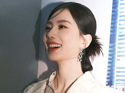 竹韵点缀纯白梦境 刘诗诗尽释Qeelin珠宝生动诗意