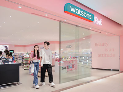 屈臣氏推出全新Watsons Pink概念店 粉色梦幻美学空间诠释美之新境