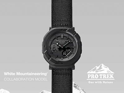 引爆户外山系新潮流！CASIO PRO TREK x White Mountaineering 联名腕表震撼发布！