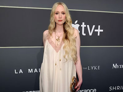 GWENDOLINE CHRISTIE身着CHLOÉ出席APPLE TV+在艾美奖主题馆举办的《人生切割术》发布会