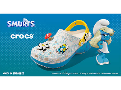 Crocs与蓝精灵合作系列缤纷登场，全家一起掀起蓝色风潮！