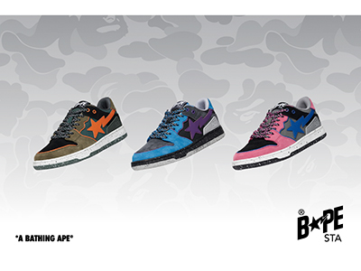 拥抱都市户外美学，BAPE® SK8 STA 携复古配色回归