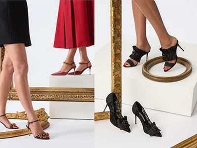 Manolo Blahnik 2025年冬季系列：时空织锦，匠艺巡礼