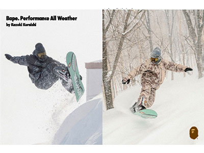 BAPE® by KAZUKI KURAISHI 2025秋冬“Performance All Weather”主题系列重新定义冬日运动风尚