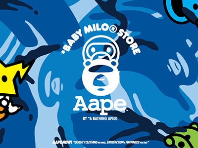 AAPE × BABY MILO® STORE 2025秋冬系列 全家总动猿，庆祝欢聚时刻