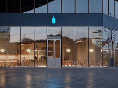 蓝瓶咖啡全新门店于上海万象城正式启幕 以吧台为核心呈现功能性设计空间，回归纯粹咖啡体验