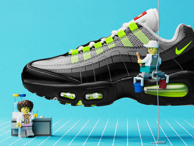 Nike x LEGO®系列Air Max 95：经典遇上玩趣，好穿好看又好玩！