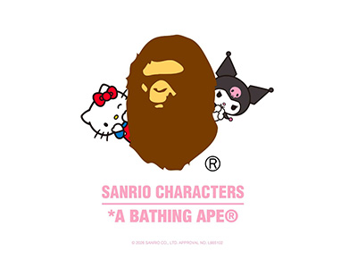 BAPE® × SANRIO CHARACTERS KUROMI与HELLO KITTY独家限定系列