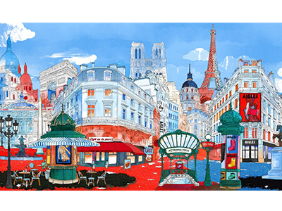 AIGLE携手插画艺术家程鹏 勾勒城市街头的诗意漫游