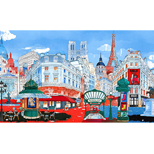 AIGLE携手插画艺术家程鹏 勾勒城市街头的诗意漫游