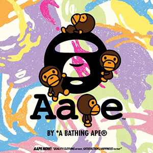  AAPE × BABY MILO® STORE  以彩色涂鸦迷彩打造童趣街头风格