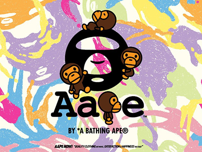 AAPE × BABY MILO® STORE  以彩色涂鸦迷彩打造童趣街头风格