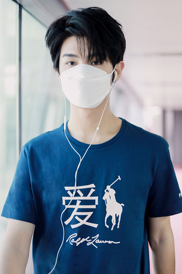 Huang Minghao in Pink Pony T Shirt.jpg