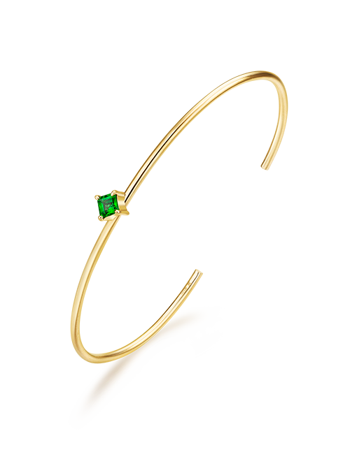 CIRCLE Equilibre平衡感系列18K金沙弗莱石手镯.png