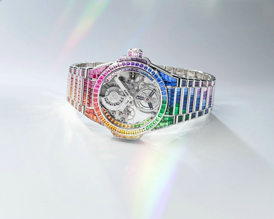 HUBLOT宇舶表Big Bang Integral一体式陀飞轮高级珠宝腕表（3）.jpg