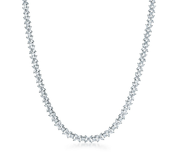 Tiffany & Co. 蒂芙尼Victoria®系列铂金镶钻项链.png